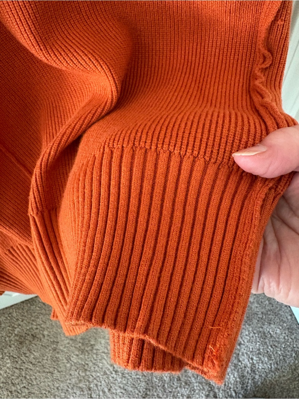 Free People Oakleigh Vest Rust Orange . Size Large. - Picture 6 of 13